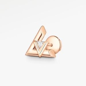 Louis Vuitton earrings rose gold, diamonds